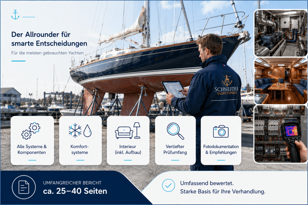 Produktbild für ein Yacht Survey Pro Yachtgutachten in Kroatien, Slowenien und Italien